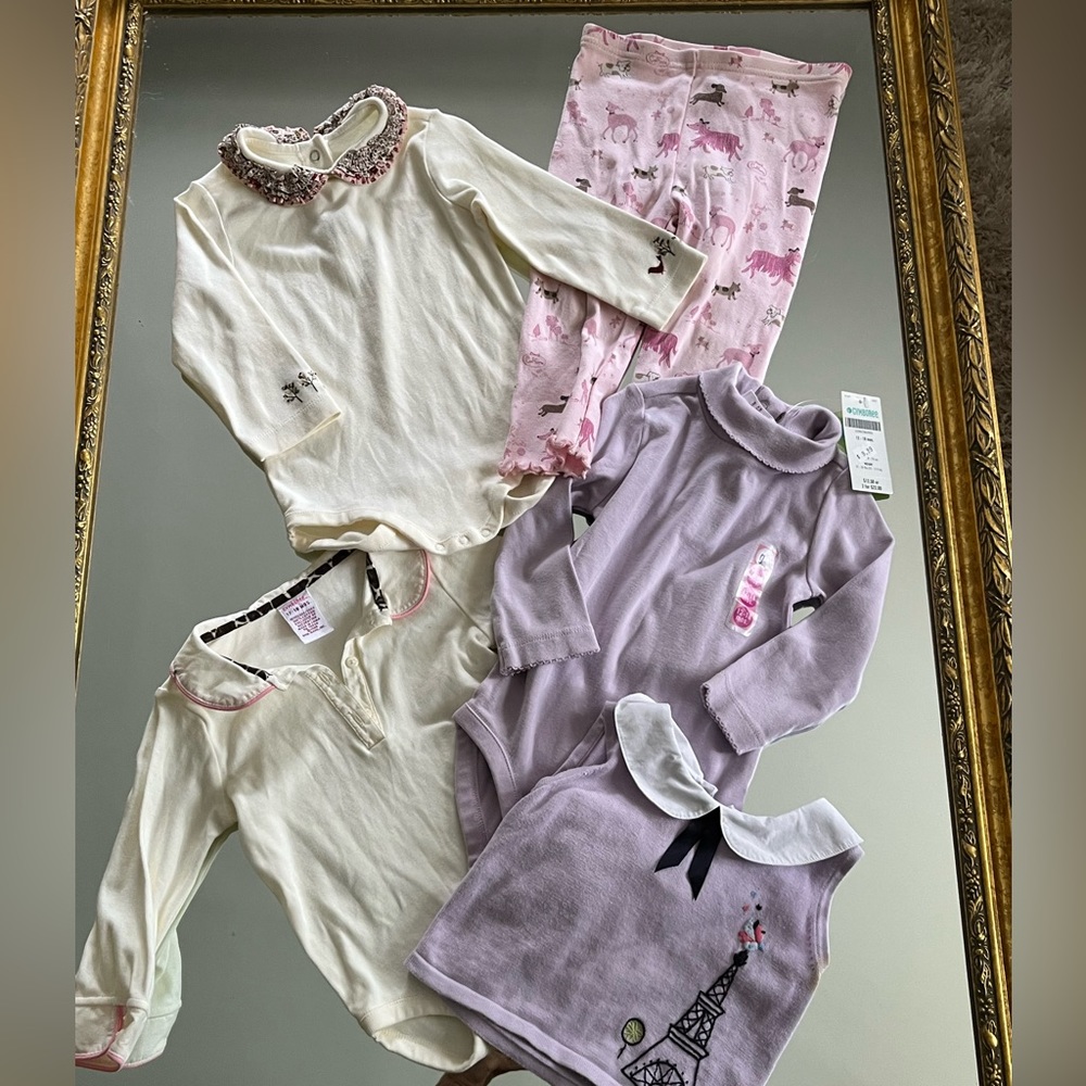 Great Deal Vintage Gymboree Lot 5 Items All 12-18 M EUC Eiffel Tower Puppy Love